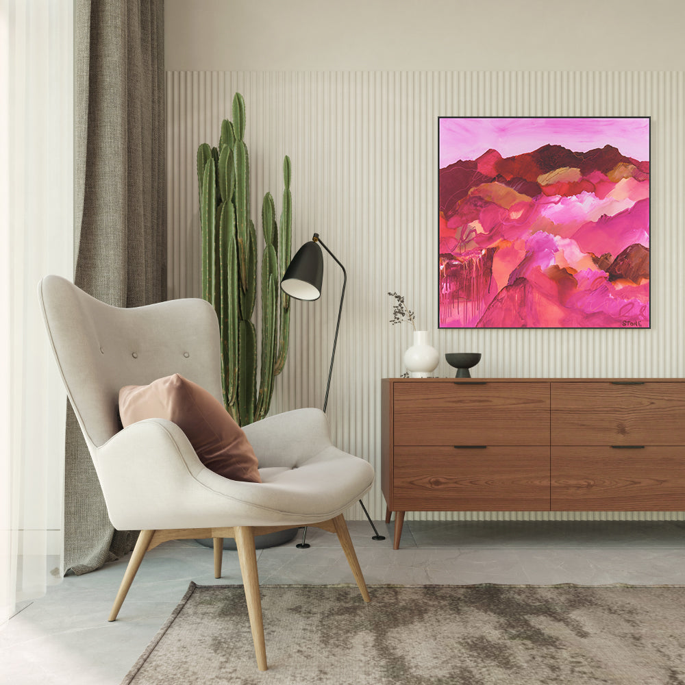 wall-art-print-canvas-poster-framed-Magenta Melody , By Belinda Stone-GIOIA-WALL-ART