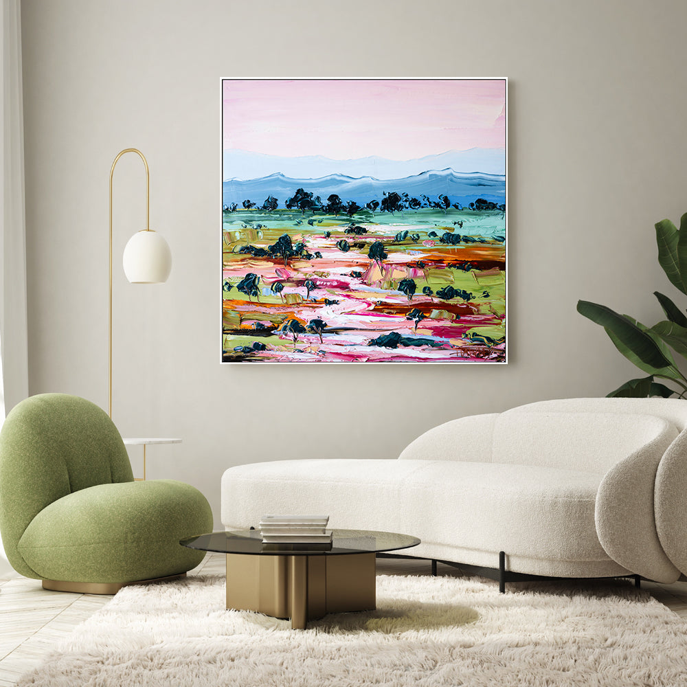 wall-art-print-canvas-poster-framed-Magenta River, Style A , By Angela Hawkey-2