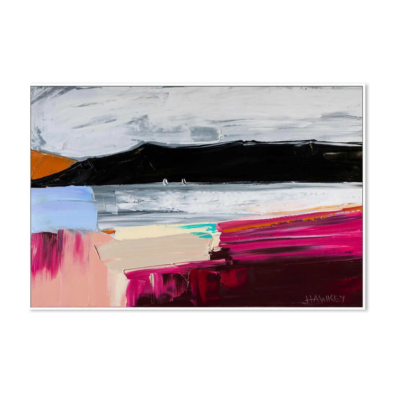 wall-art-print-canvas-poster-framed-Magenta Sea , By Angela Hawkey-5