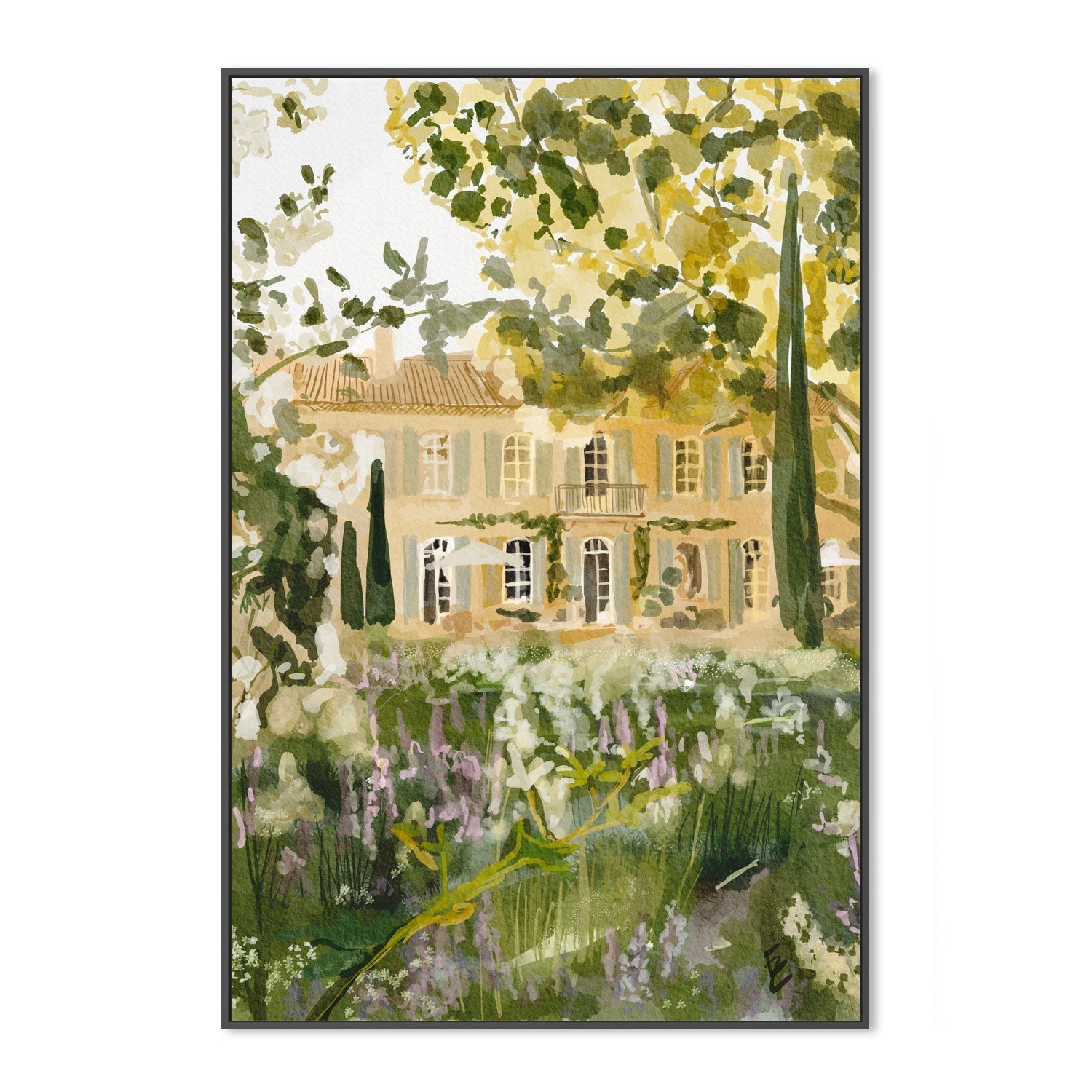 wall-art-print-canvas-poster-framed-Magical French Garden , By Ekaterina Zagorska-3