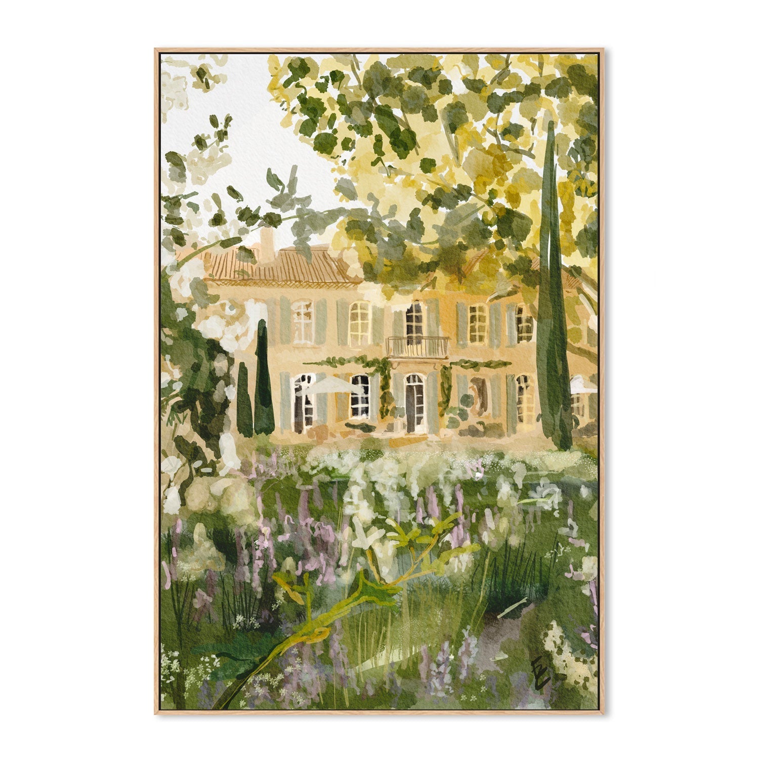 wall-art-print-canvas-poster-framed-Magical French Garden , By Ekaterina Zagorska-4