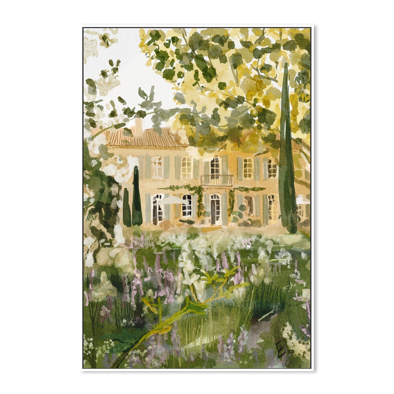 wall-art-print-canvas-poster-framed-Magical French Garden , By Ekaterina Zagorska-5