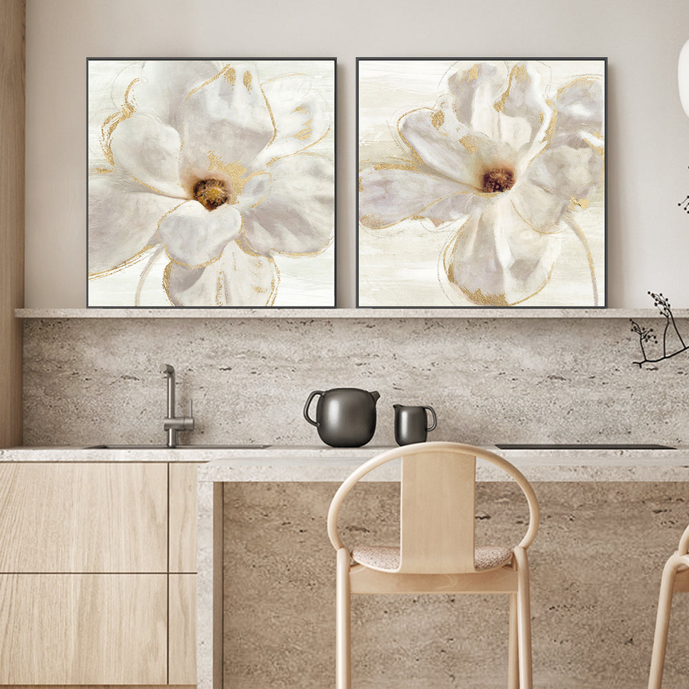 wall-art-print-canvas-poster-framed-Magnolia Bloom, Style A & B, Set of 2 , By Nina Blue-2