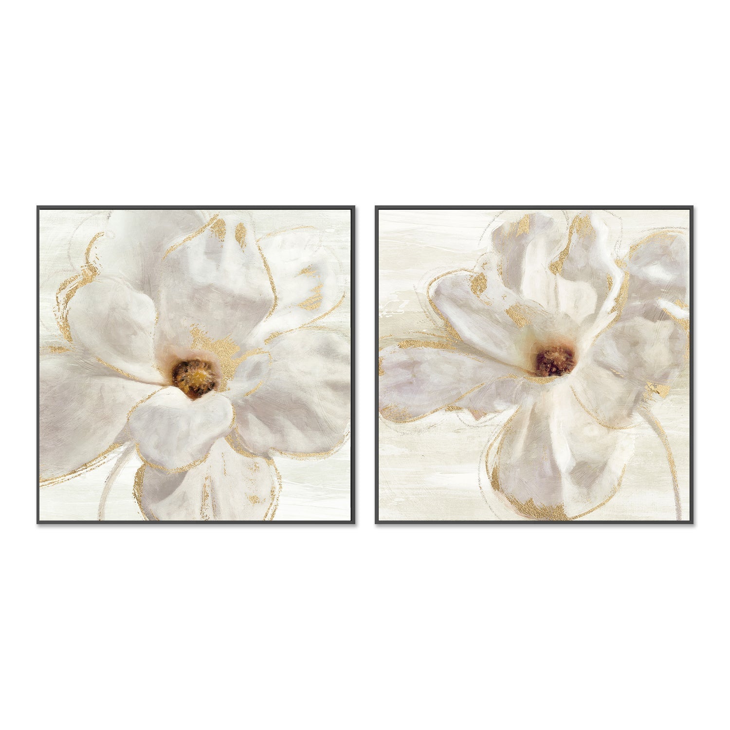 wall-art-print-canvas-poster-framed-Magnolia Bloom, Style A & B, Set of 2 , By Nina Blue-3