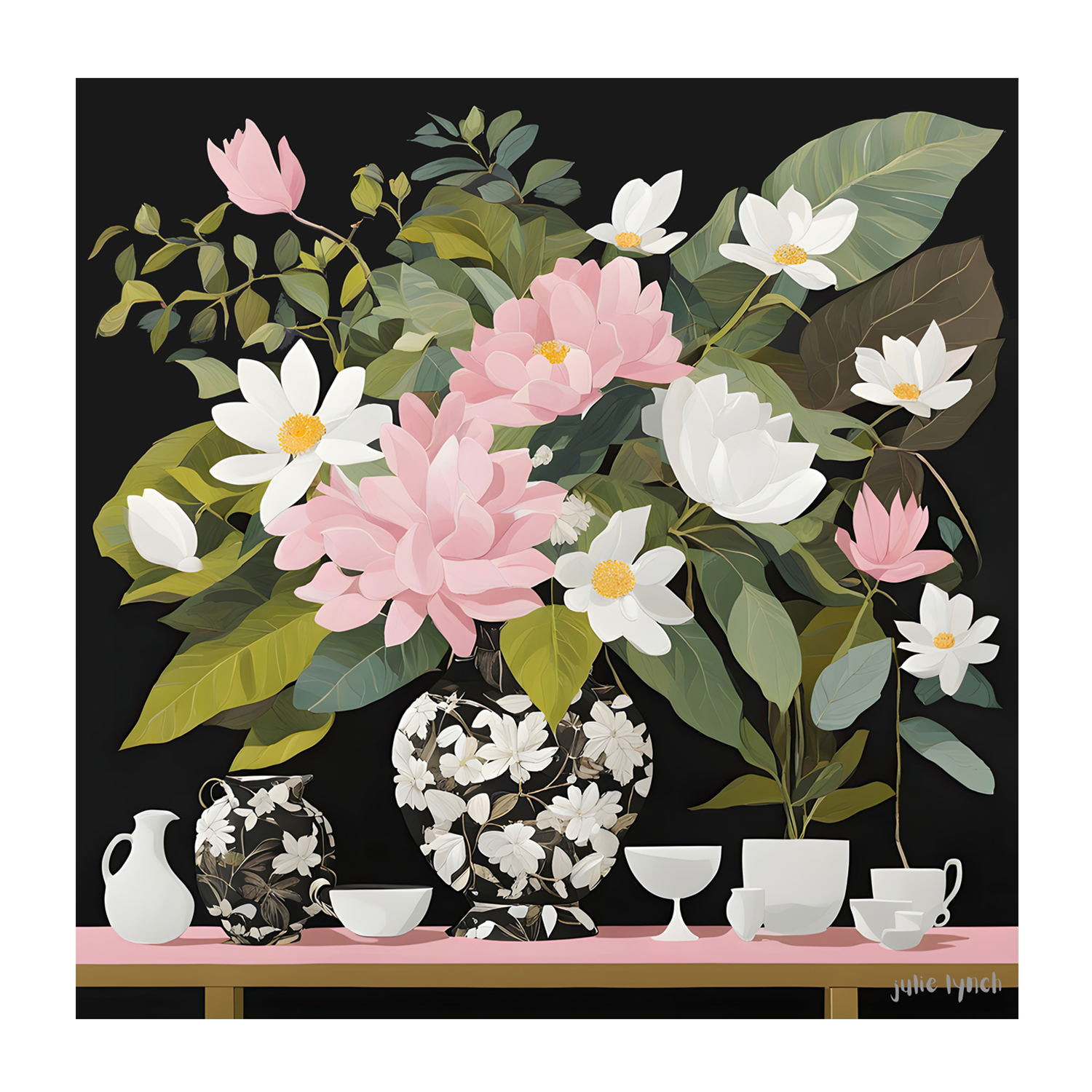 wall-art-print-canvas-poster-framed-Magnolia Moments , By Julie Lynch-1