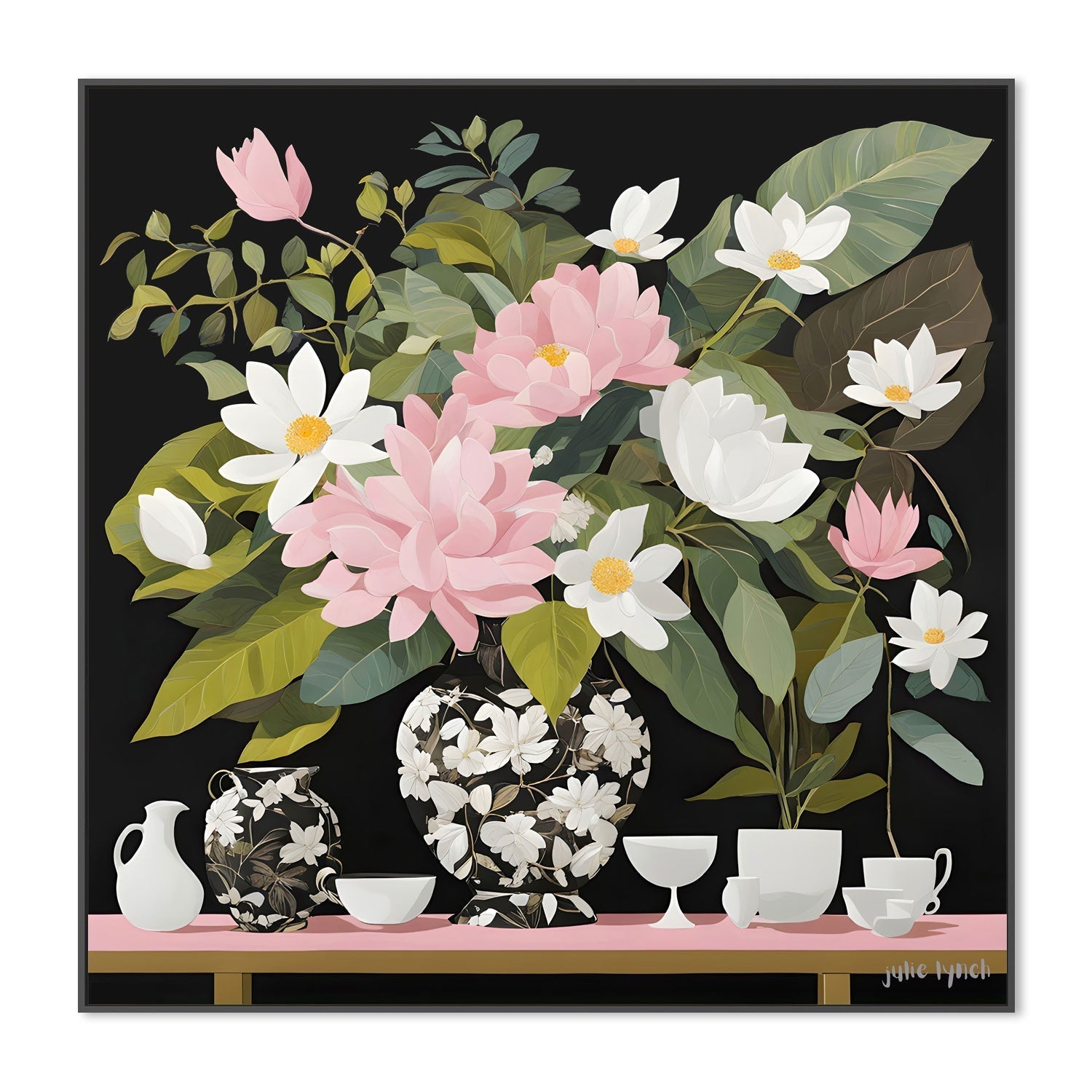 wall-art-print-canvas-poster-framed-Magnolia Moments , By Julie Lynch-3