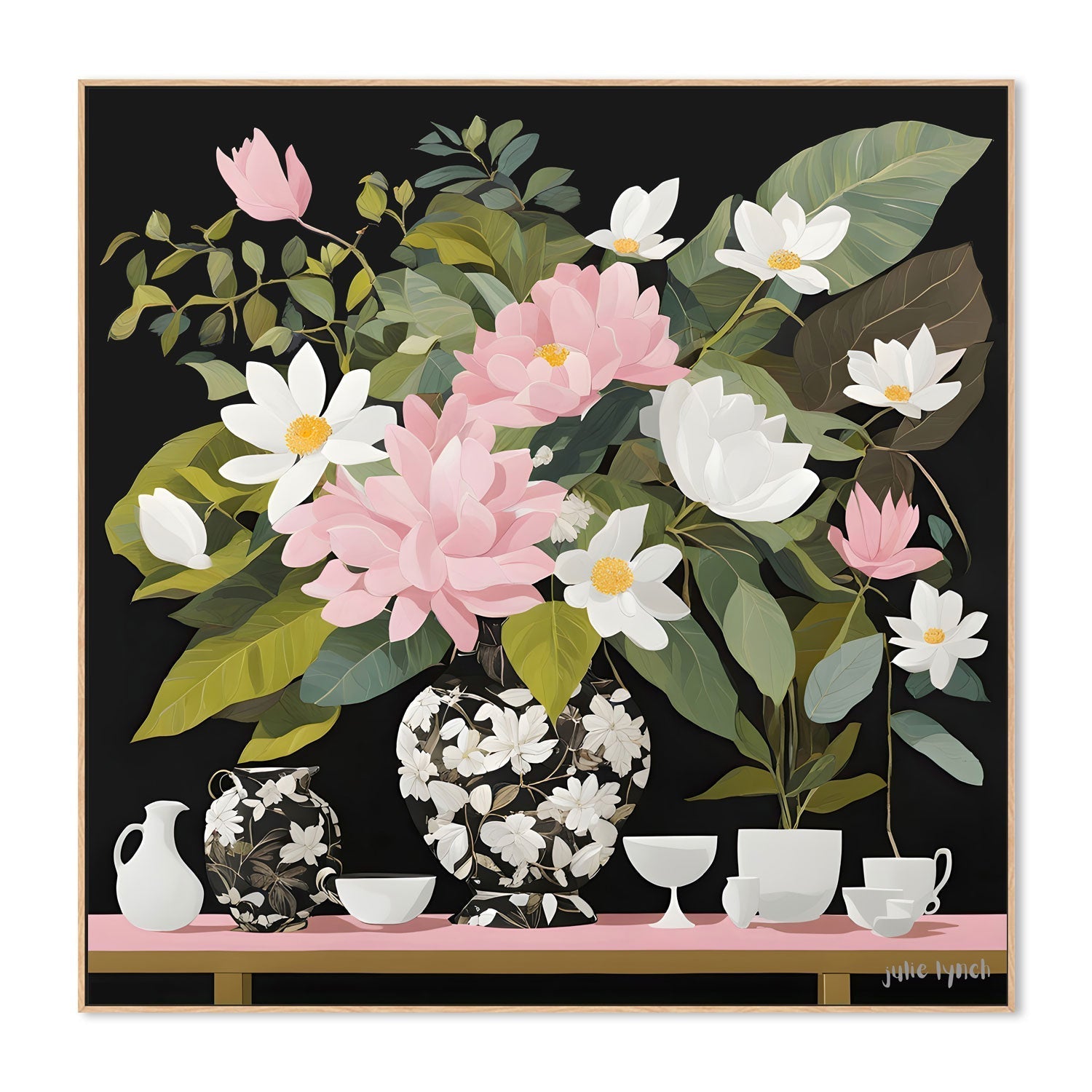 wall-art-print-canvas-poster-framed-Magnolia Moments , By Julie Lynch-4