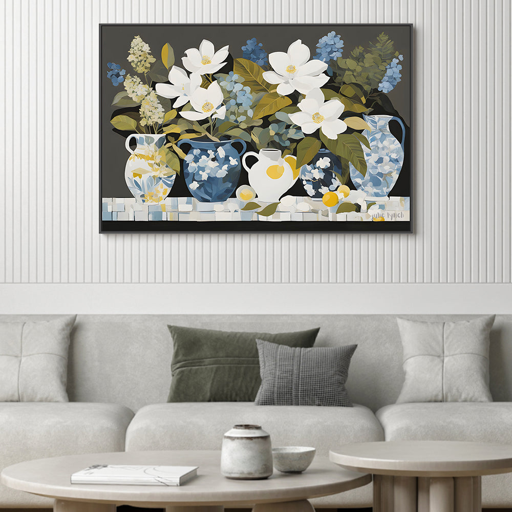 wall-art-print-canvas-poster-framed-Magnolia Mosaic , By Julie Lynch-2