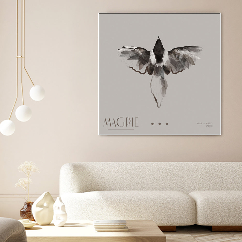 wall-art-print-canvas-poster-framed-Magpie, Style B , By Gabriella Roberg-2