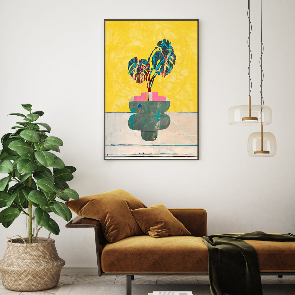 wall-art-print-canvas-poster-framed-Majestic Monstera, Style B , By Rogério Arruda-GIOIA-WALL-ART