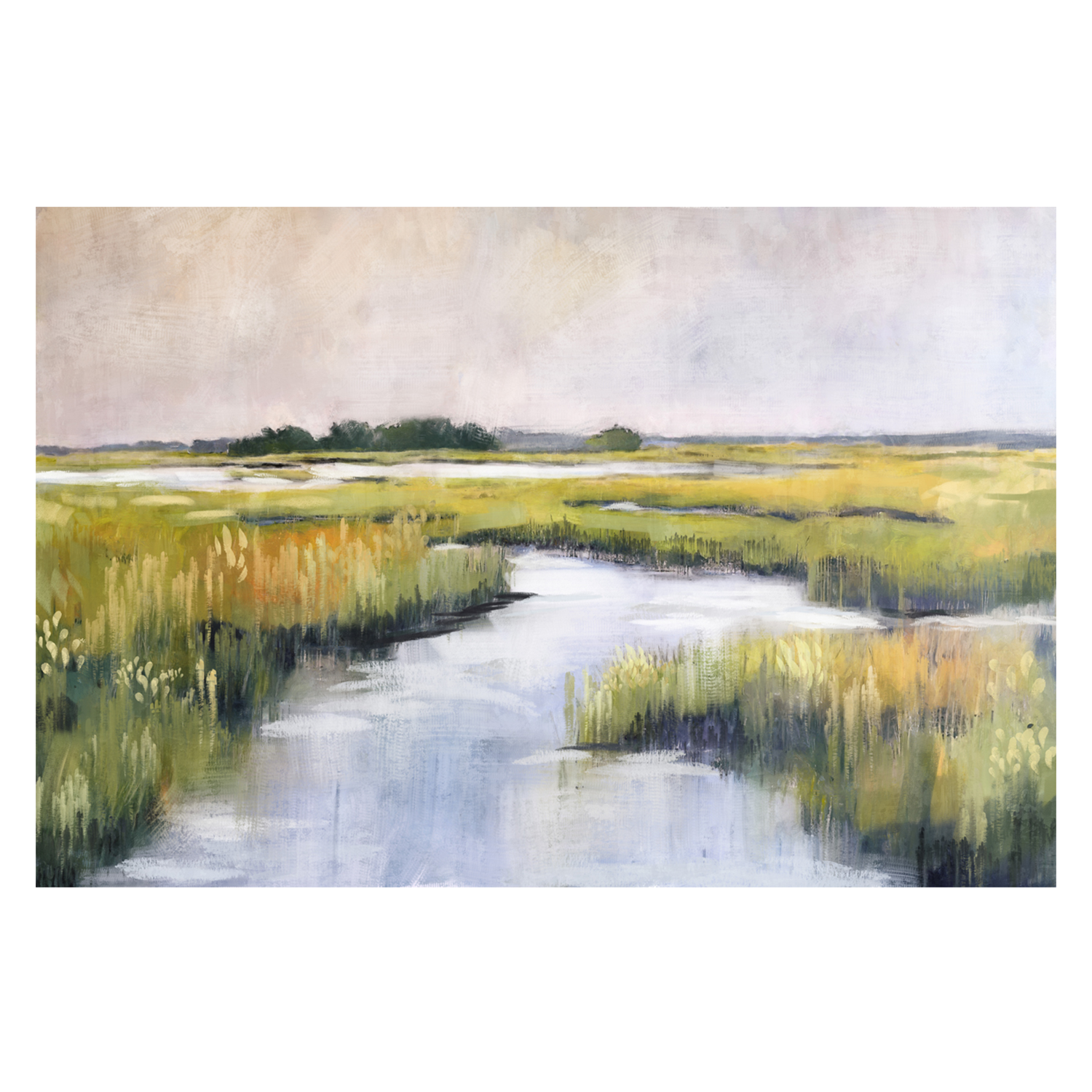 wall-art-print-canvas-poster-framed-Marshlands, Style A , By Nina Blue-1