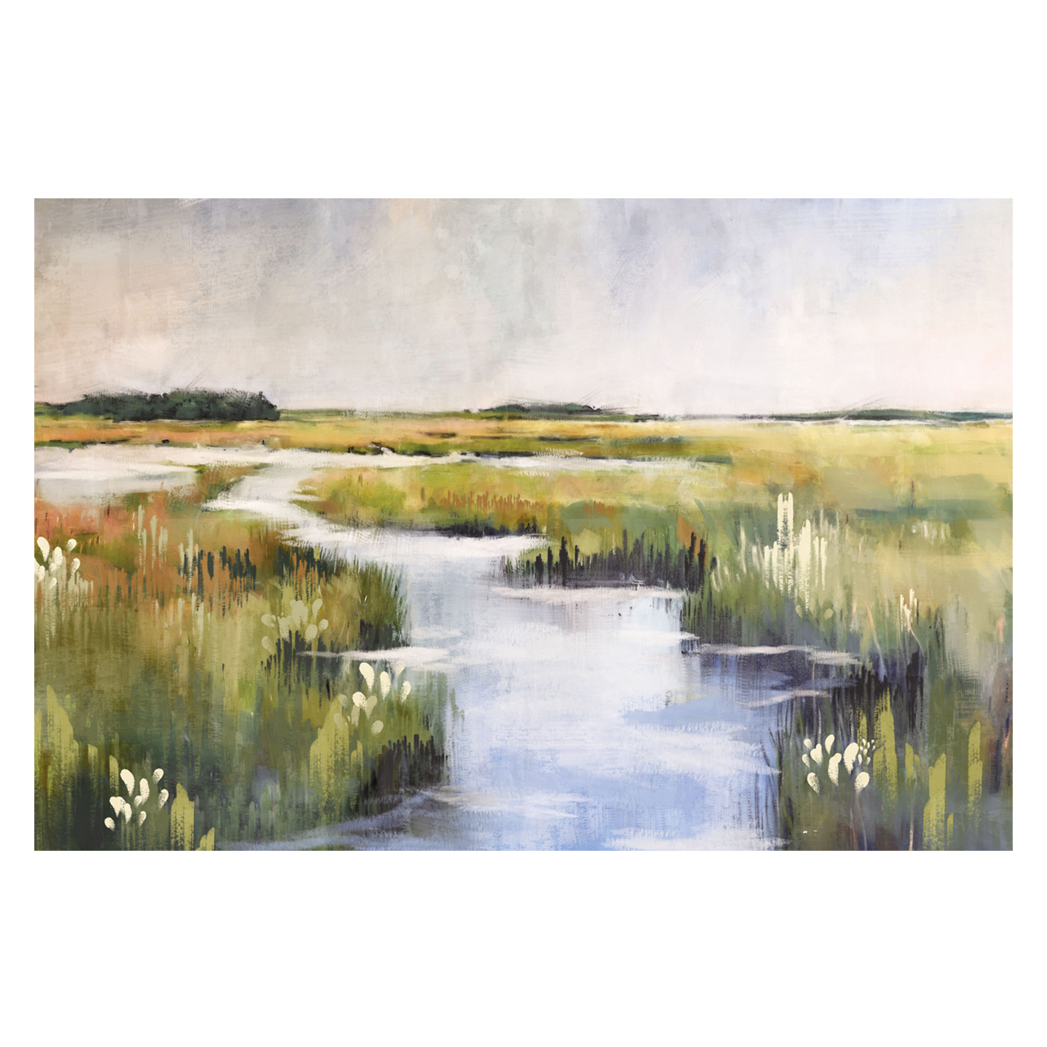 wall-art-print-canvas-poster-framed-Marshlands, Style B , By Nina Blue-1