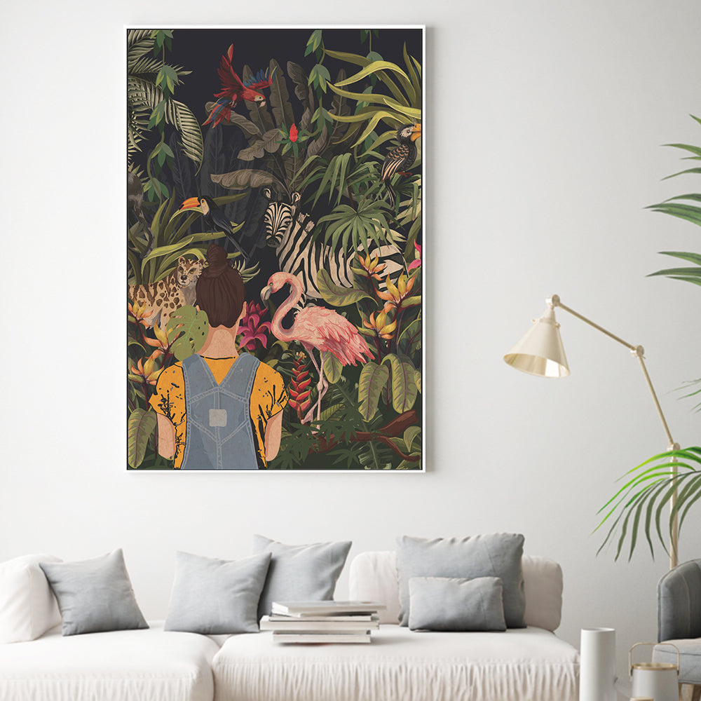 wall-art-print-canvas-poster-framed-Me And The Animals , By Jon Downer-GIOIA-WALL-ART