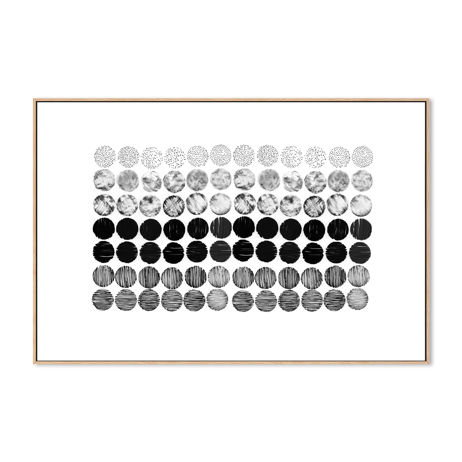 wall-art-print-canvas-poster-framed-Meditation Circles , By Danushka Abeygoda-GIOIA-WALL-ART