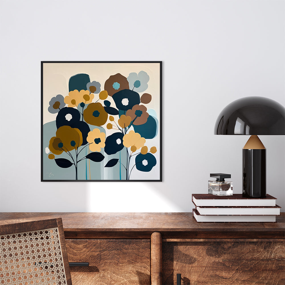 wall-art-print-canvas-poster-framed-Mid Century Bouquet , By Bella Eve-GIOIA-WALL-ART