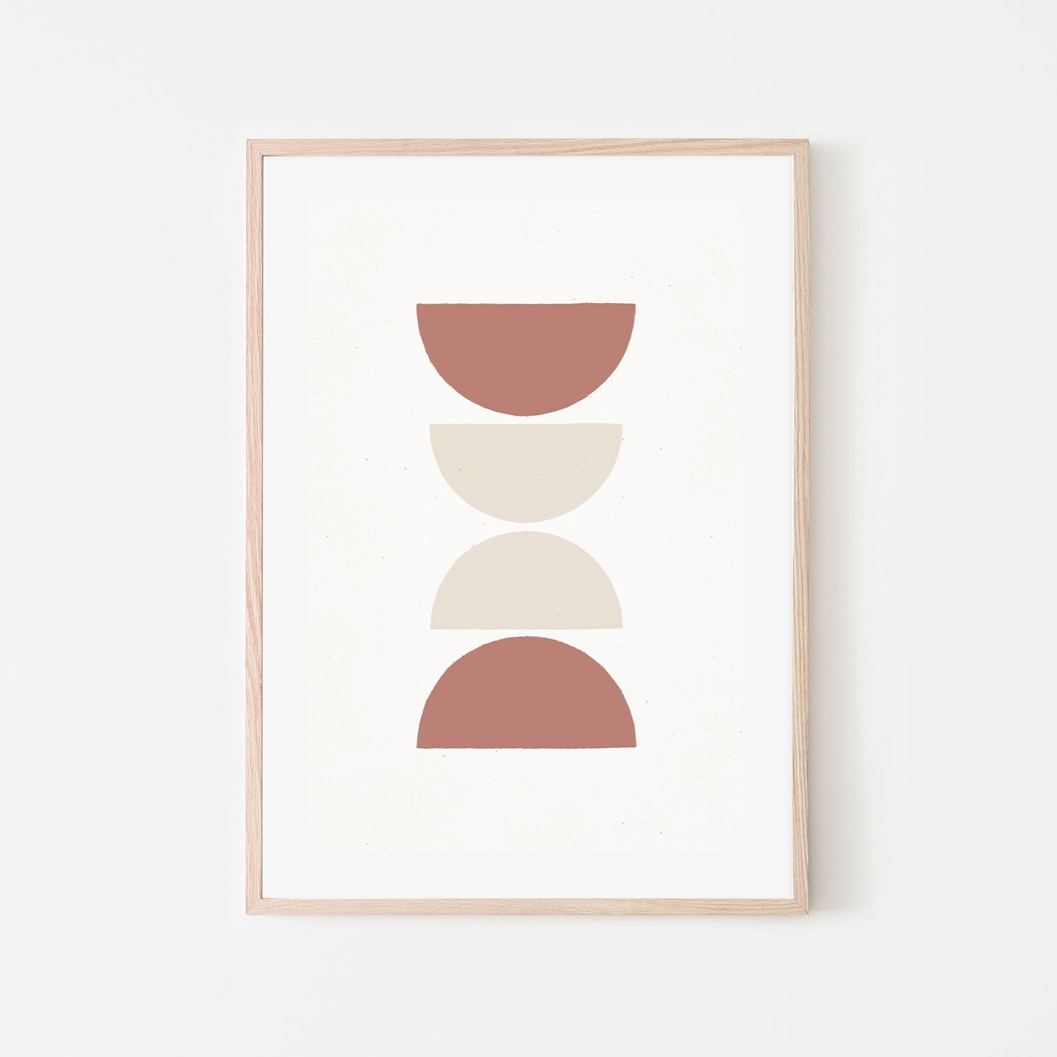 wall-art-print-canvas-poster-framed-Mid-Century Circles, Style B-GIOIA-WALL-ART