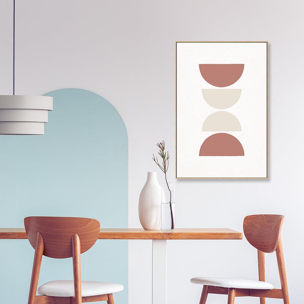 wall-art-print-canvas-poster-framed-Mid-Century Circles, Style B-GIOIA-WALL-ART