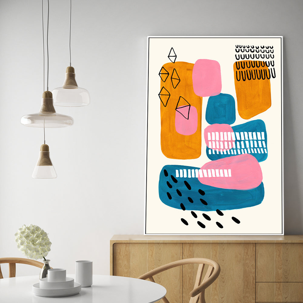 wall-art-print-canvas-poster-framed-Midcentury City , By Ejaaz Haniff-GIOIA-WALL-ART