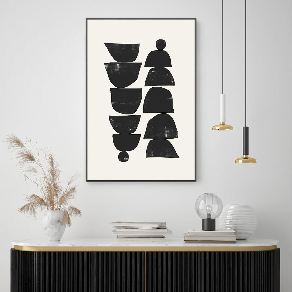 wall-art-print-canvas-poster-framed-Minimal Plant , By Dan Hobday-by-Dan Hobday-Gioia Wall Art