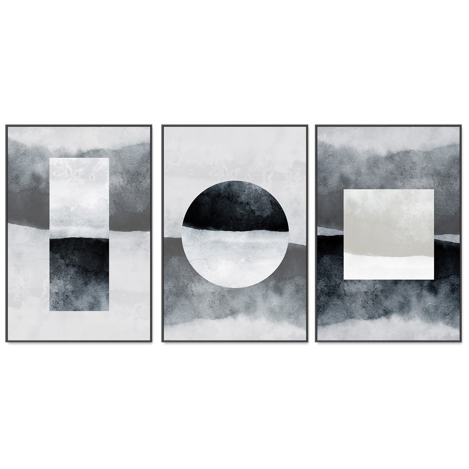 wall-art-print-canvas-poster-framed-Minimalism, Style A, B & C, Set Of 3-2