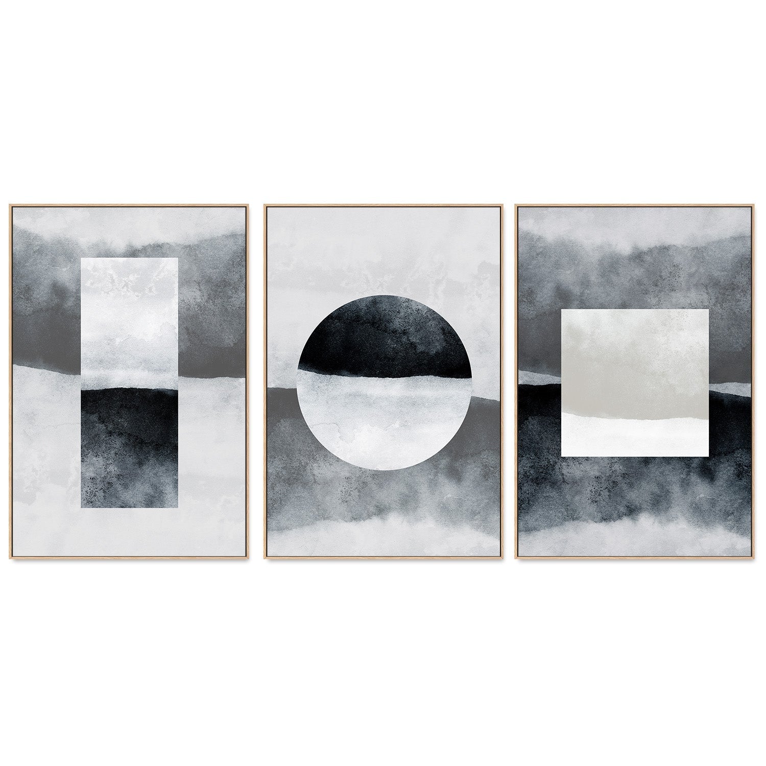 wall-art-print-canvas-poster-framed-Minimalism, Style A, B & C, Set Of 3-3