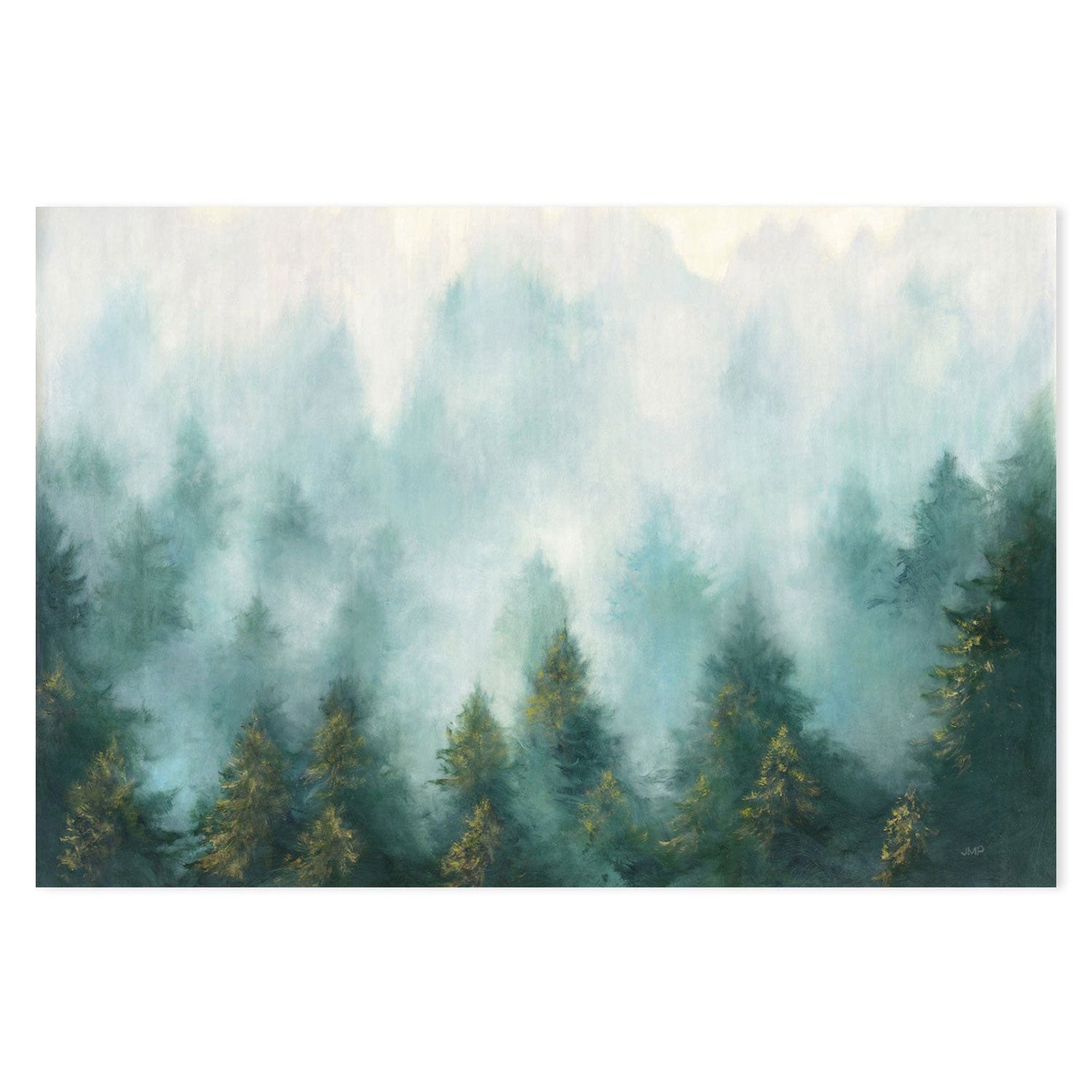 wall-art-print-canvas-poster-framed-Misty Forest-by-Julia Purinton-Gioia Wall Art