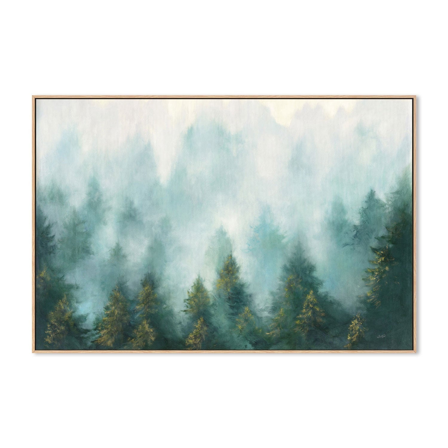 wall-art-print-canvas-poster-framed-Misty Forest-by-Julia Purinton-Gioia Wall Art