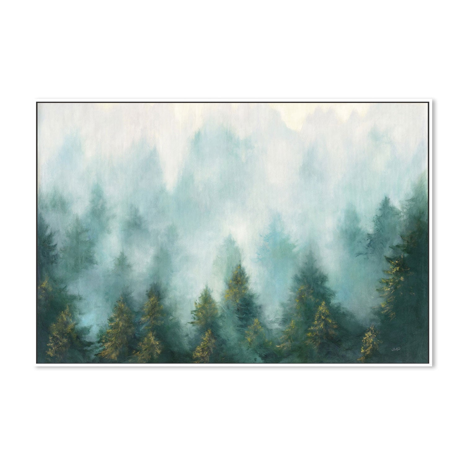 wall-art-print-canvas-poster-framed-Misty Forest-by-Julia Purinton-Gioia Wall Art