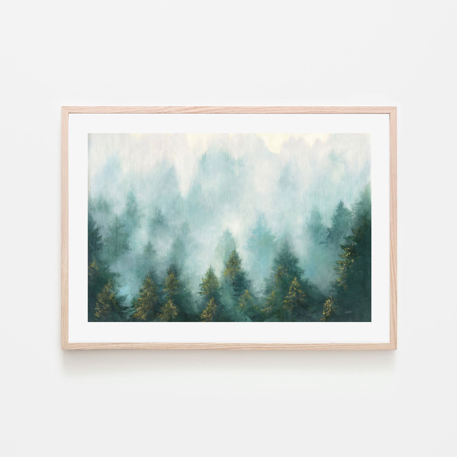 wall-art-print-canvas-poster-framed-Misty Forest-by-Julia Purinton-Gioia Wall Art