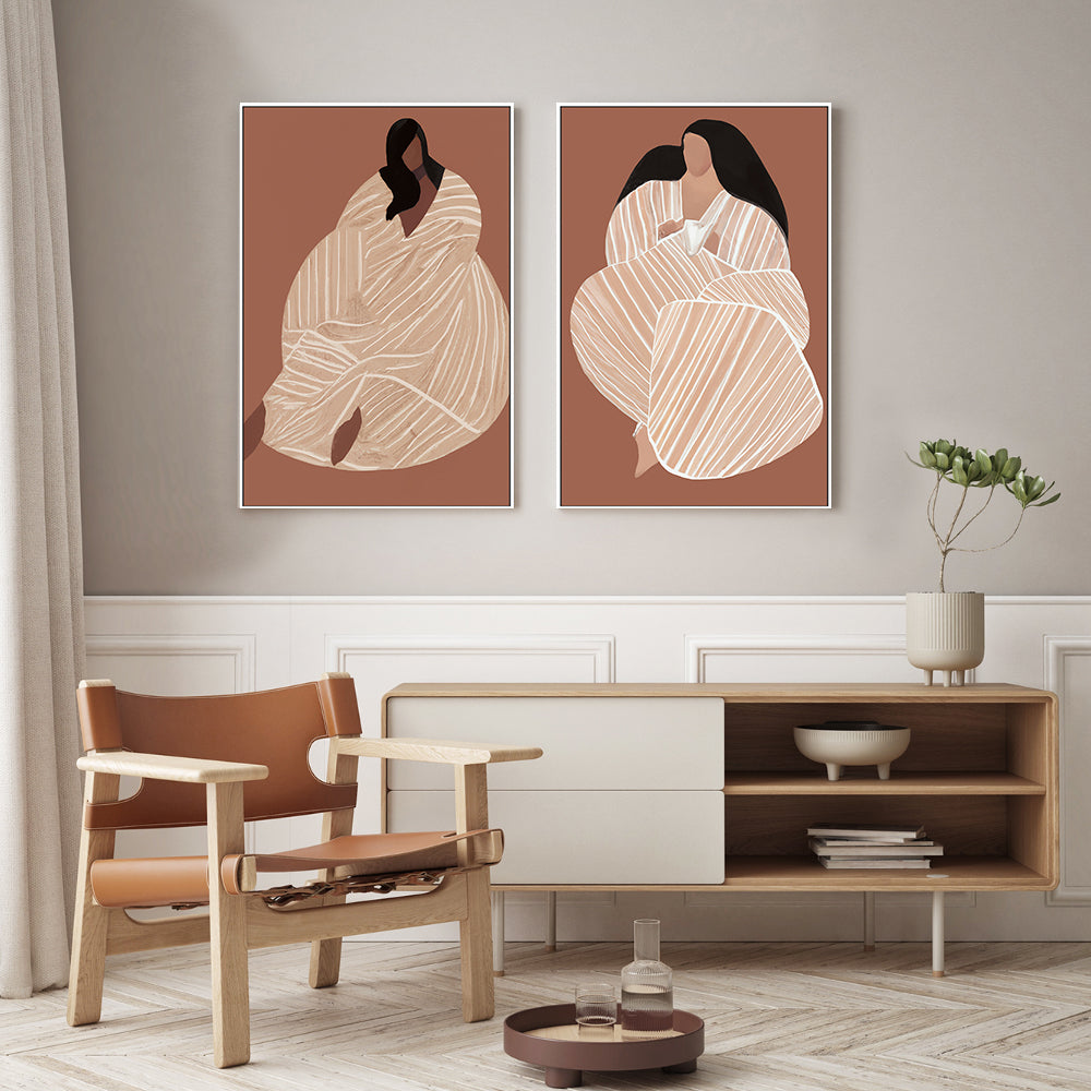 wall-art-print-canvas-poster-framed-Mocha Queen & Throne, Set of 2 , By Stacey Williams-7