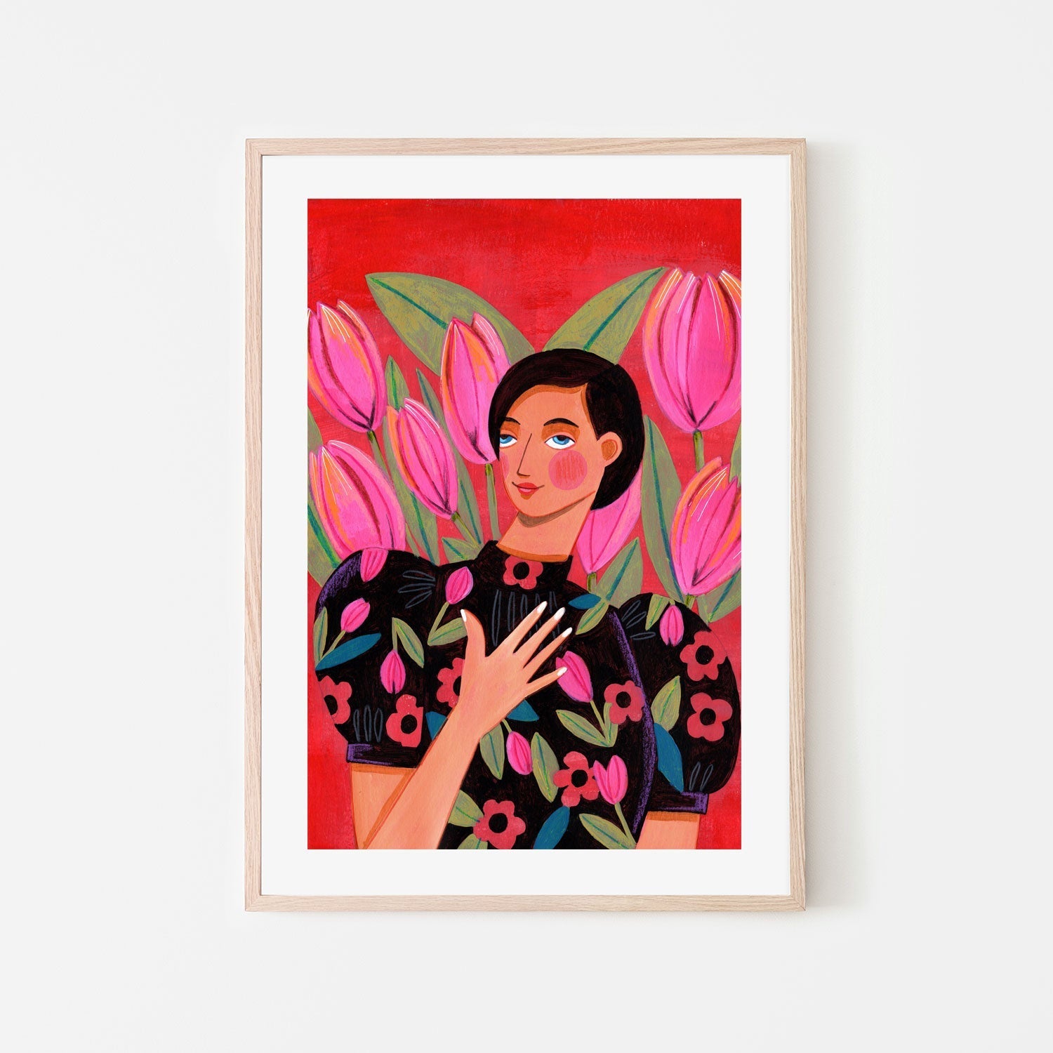 wall-art-print-canvas-poster-framed-Modern Woman , By Caroline Bonne Muller-6