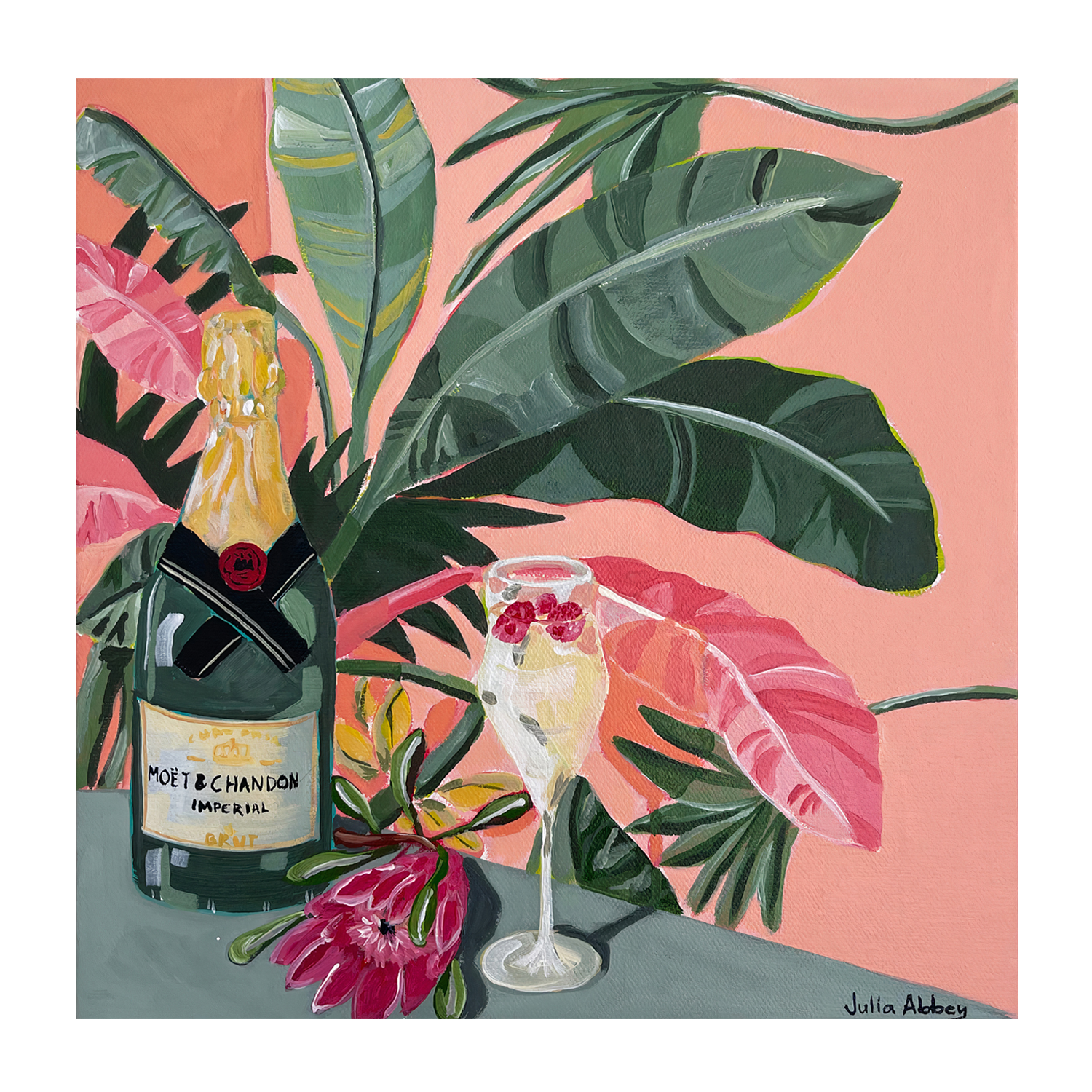 wall-art-print-canvas-poster-framed-Moet For One , By Julia Abbey-1