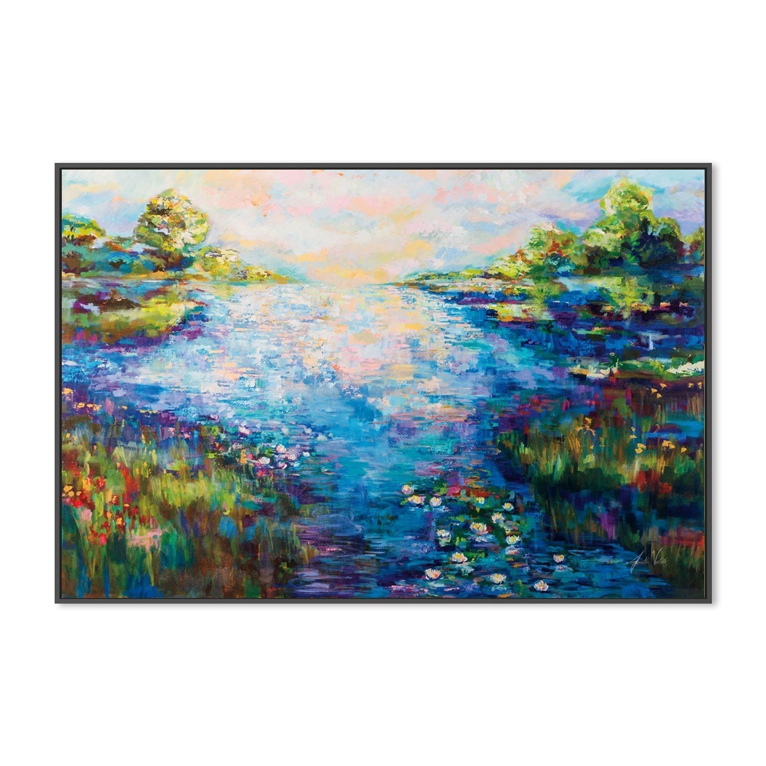 wall-art-print-canvas-poster-framed-Monet Day-by-Jeanette Vertentes-Gioia Wall Art