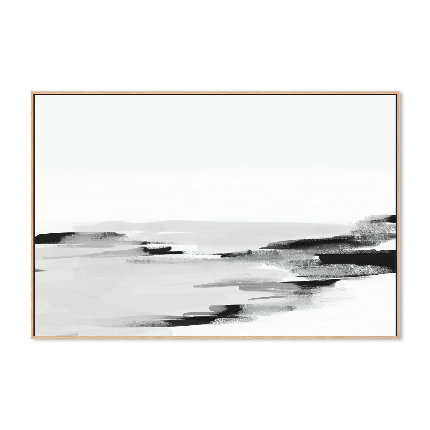 wall-art-print-canvas-poster-framed-Monochrome Shore, Style A , By Emily Wood-4