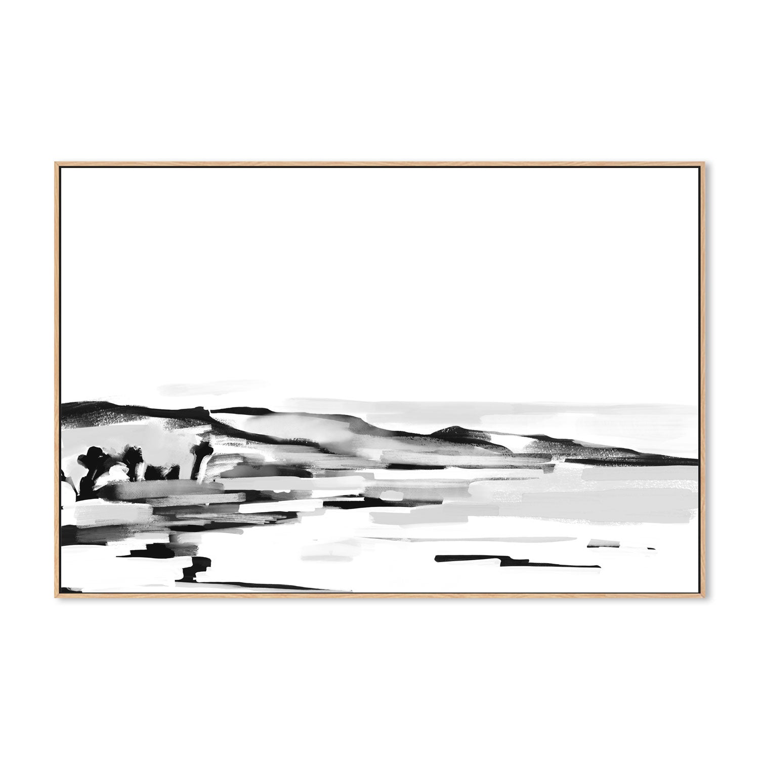 wall-art-print-canvas-poster-framed-Monochrome Shore, Style B , By Emily Wood-4