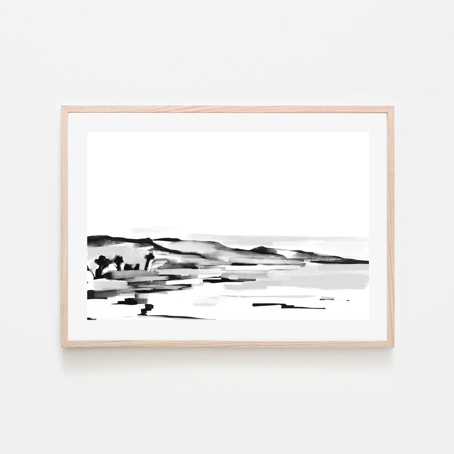 wall-art-print-canvas-poster-framed-Monochrome Shore, Style B , By Emily Wood-6