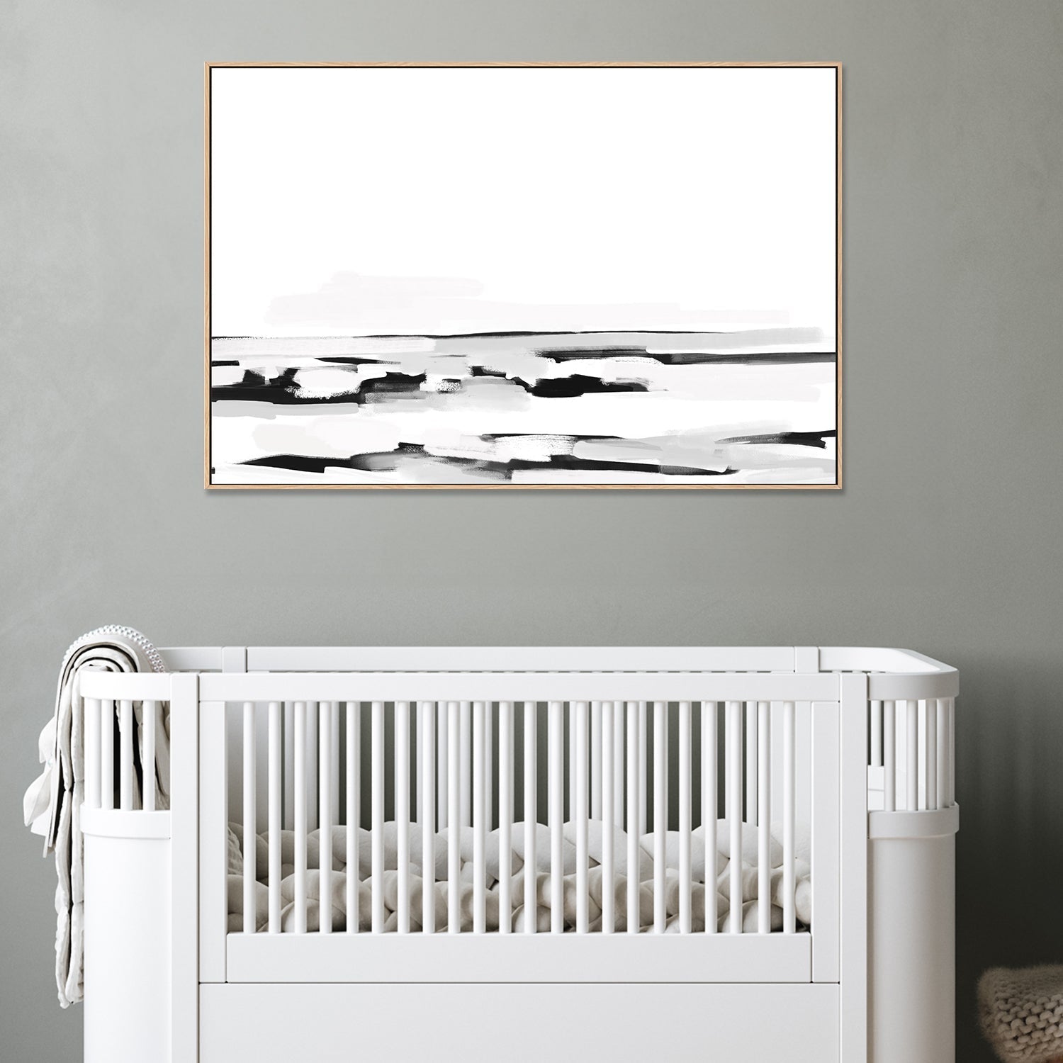 wall-art-print-canvas-poster-framed-Monochrome Shore, Style C , By Emily Wood-2