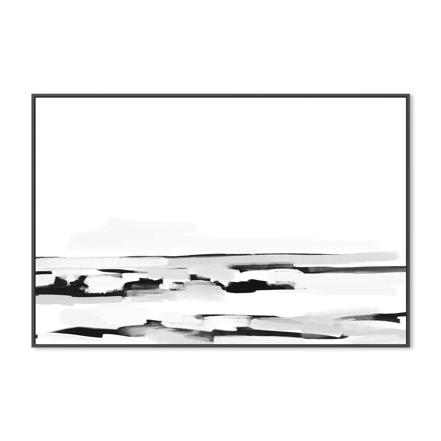 wall-art-print-canvas-poster-framed-Monochrome Shore, Style C , By Emily Wood-3