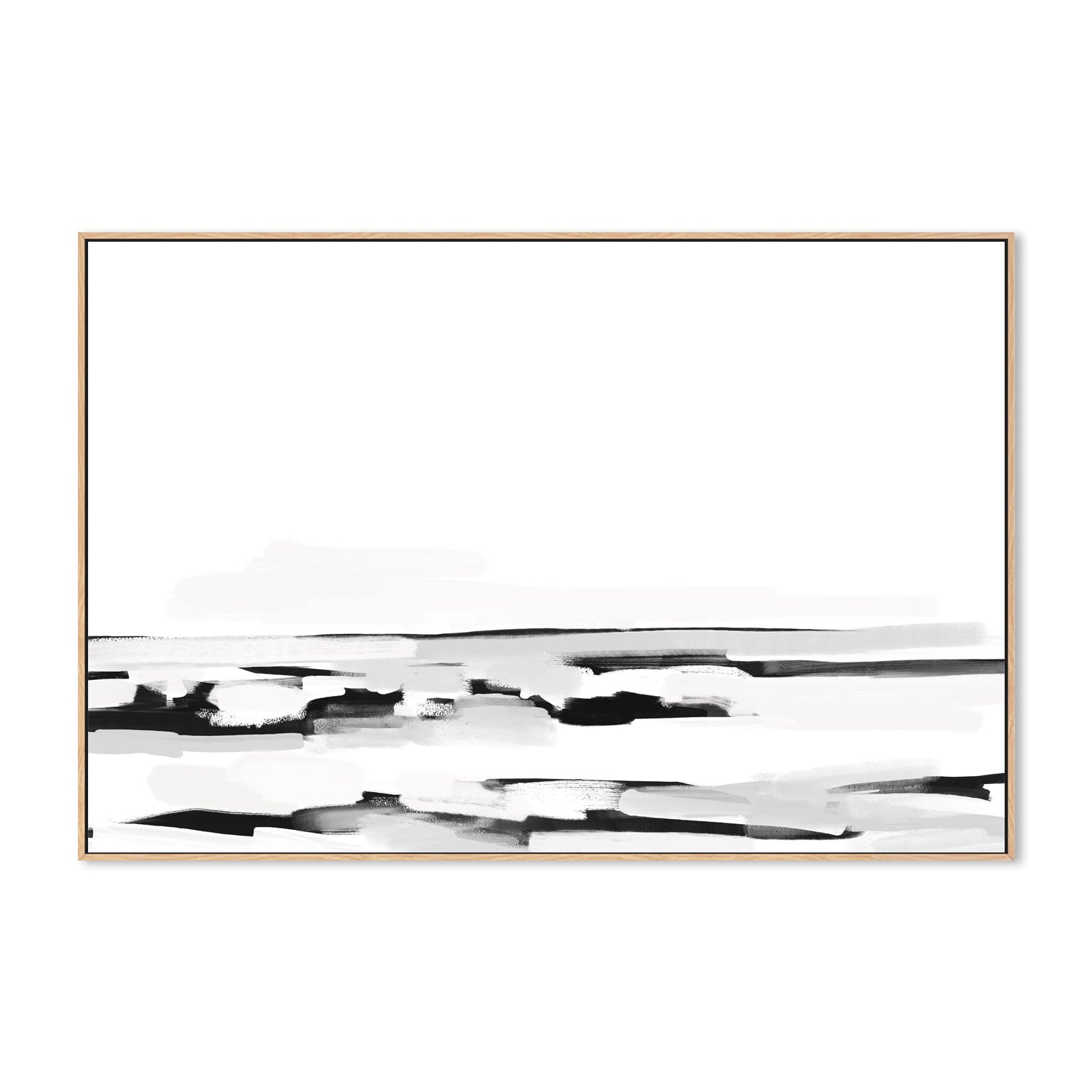 wall-art-print-canvas-poster-framed-Monochrome Shore, Style C , By Emily Wood-4