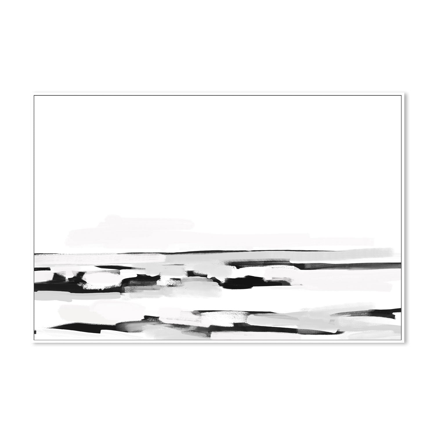 wall-art-print-canvas-poster-framed-Monochrome Shore, Style C , By Emily Wood-5