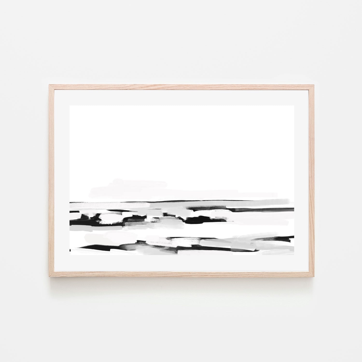 wall-art-print-canvas-poster-framed-Monochrome Shore, Style C , By Emily Wood-6