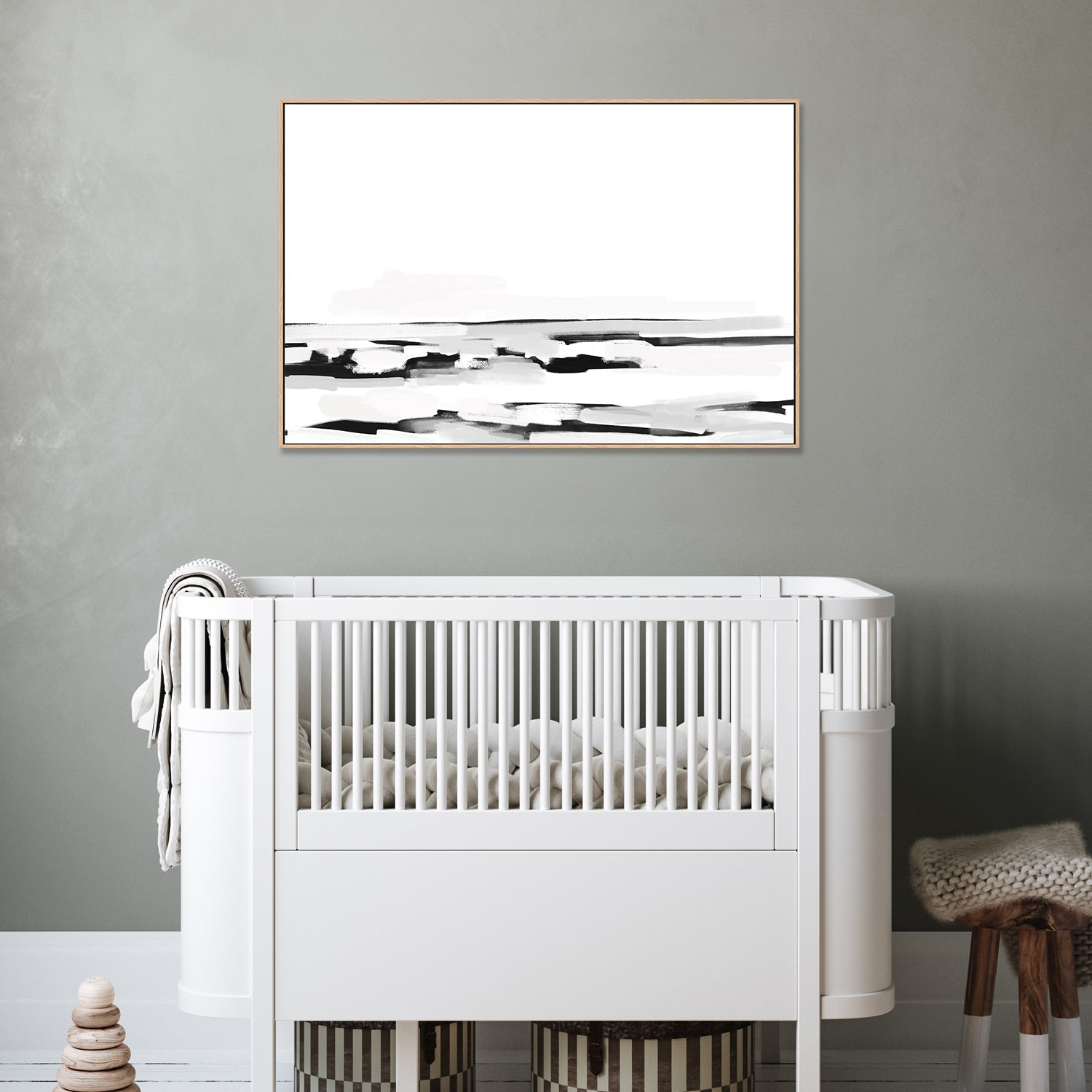 wall-art-print-canvas-poster-framed-Monochrome Shore, Style C , By Emily Wood-7