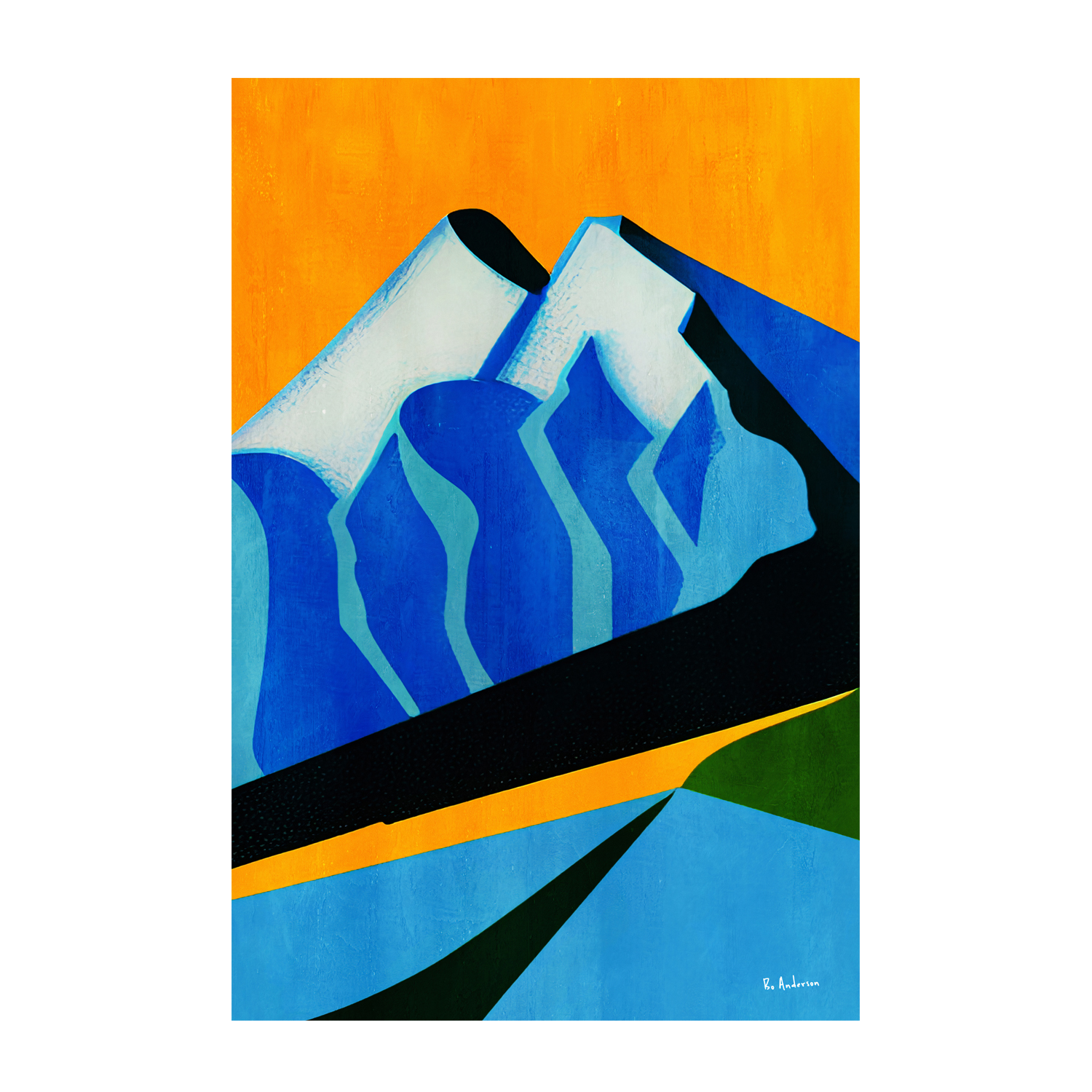 wall-art-print-canvas-poster-framed-Mont Blanc, 1931 , By Bo Anderson-1