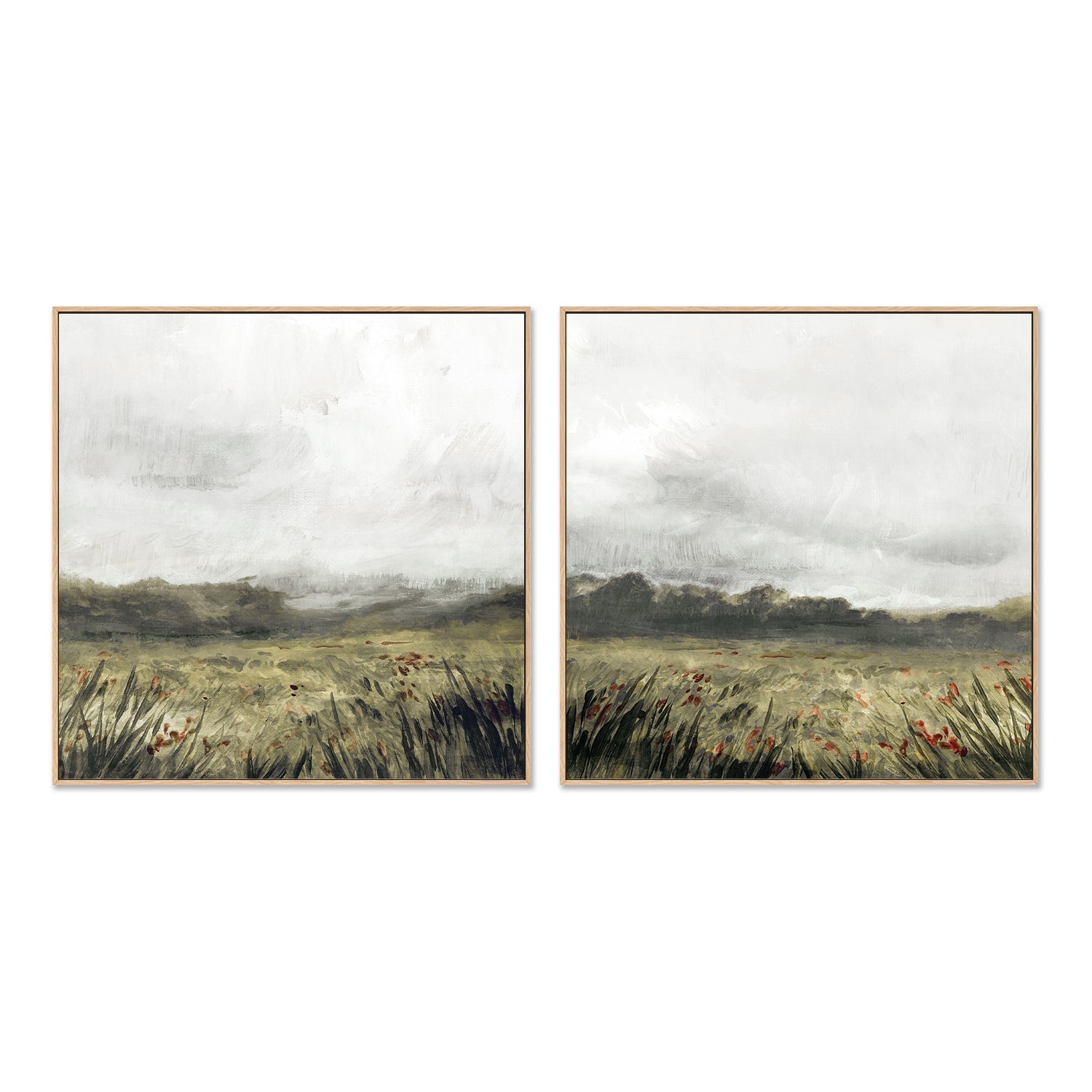 wall-art-print-canvas-poster-framed-Moody Landscape, Style A & B, Set Of 2 , By Nina Blue-4