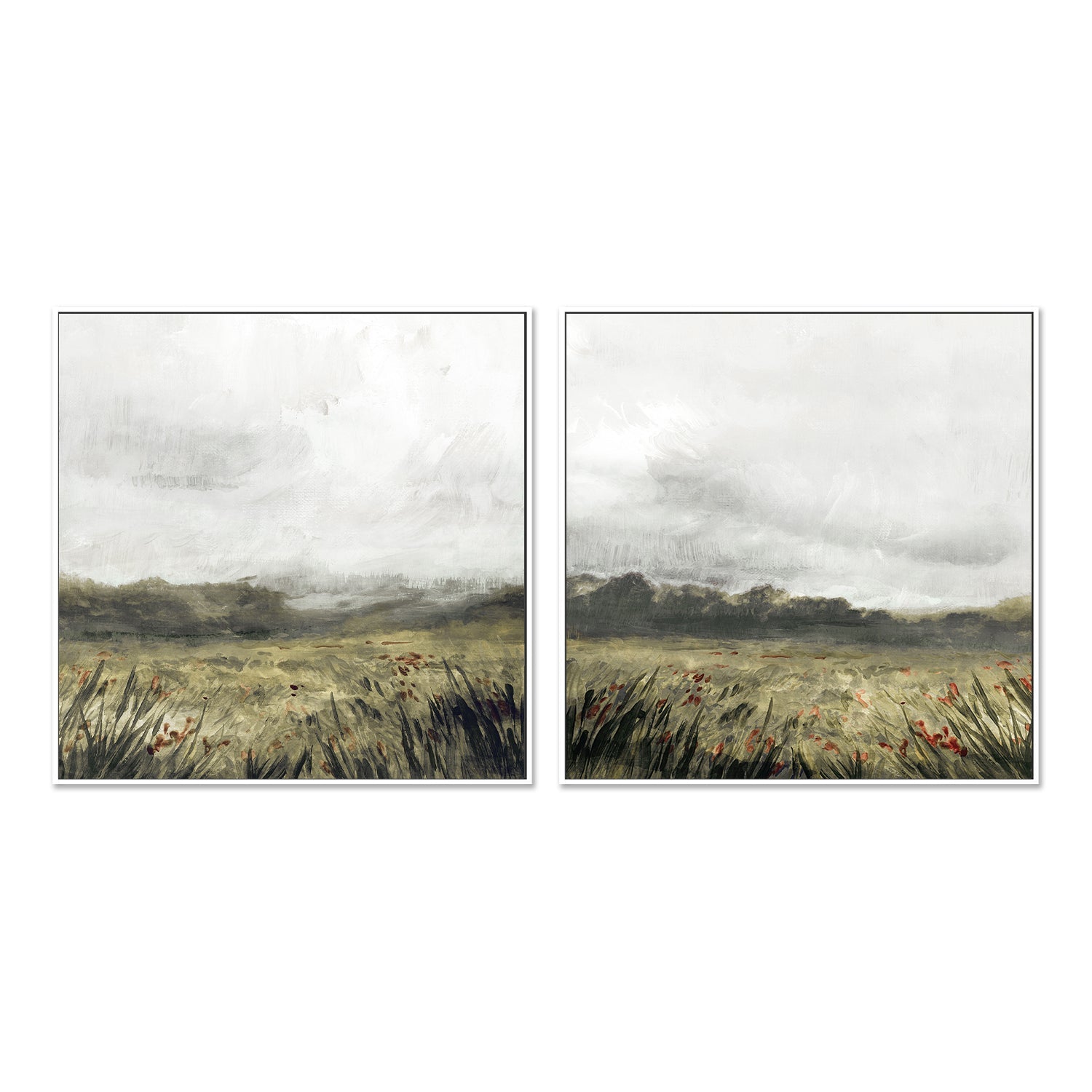 wall-art-print-canvas-poster-framed-Moody Landscape, Style A & B, Set Of 2 , By Nina Blue-5