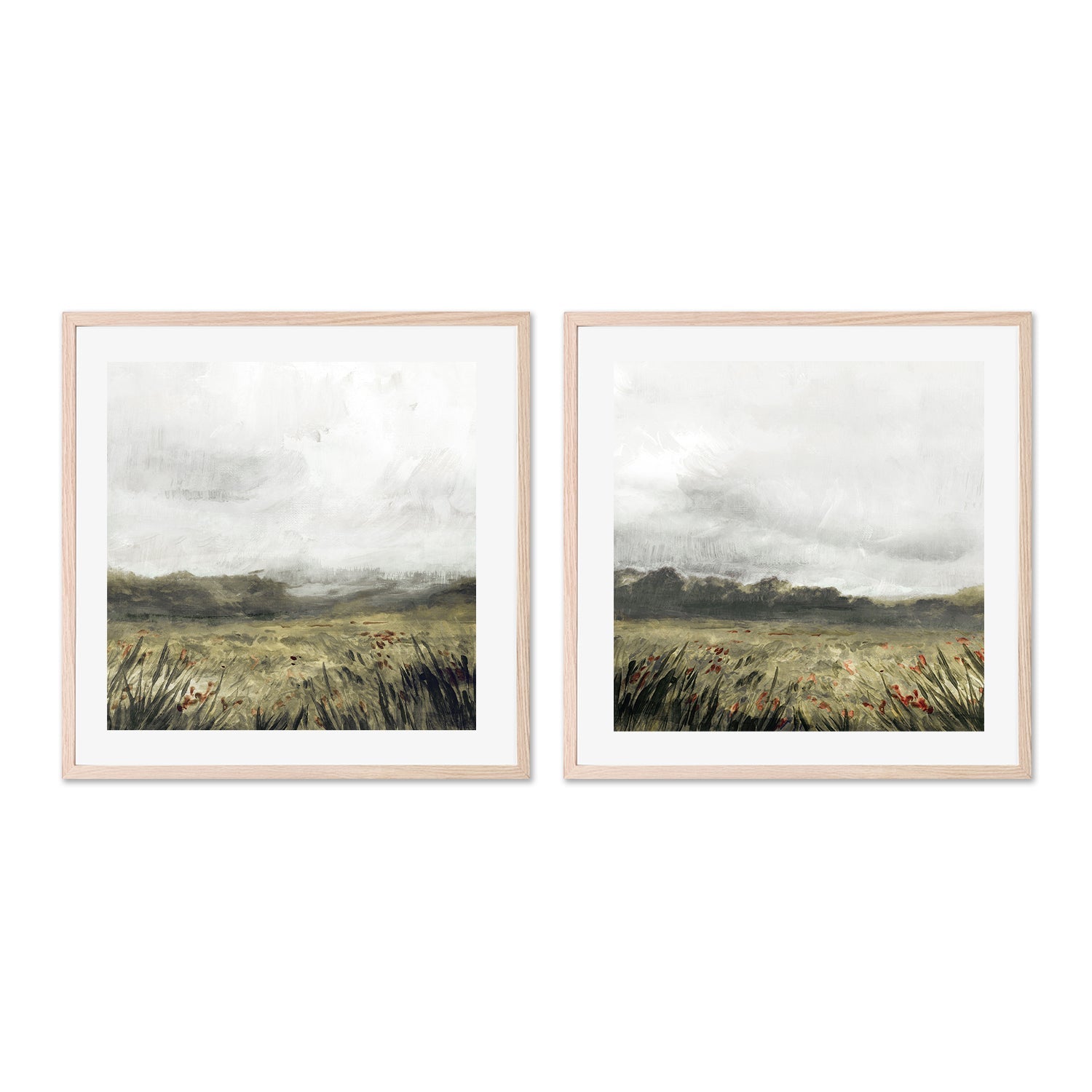 wall-art-print-canvas-poster-framed-Moody Landscape, Style A & B, Set Of 2 , By Nina Blue-6