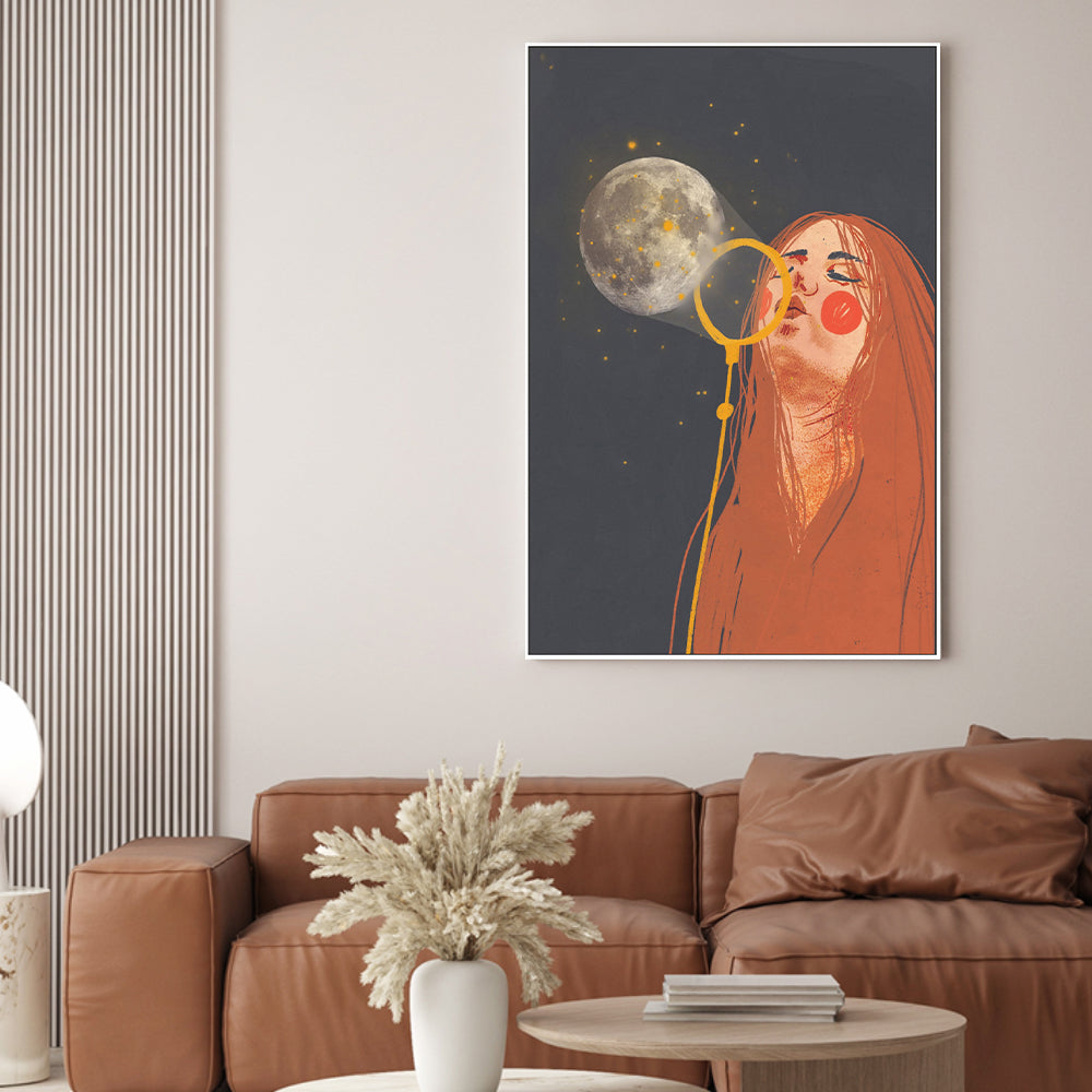 wall-art-print-canvas-poster-framed-Moon Child , By Gigi Rosado-GIOIA-WALL-ART