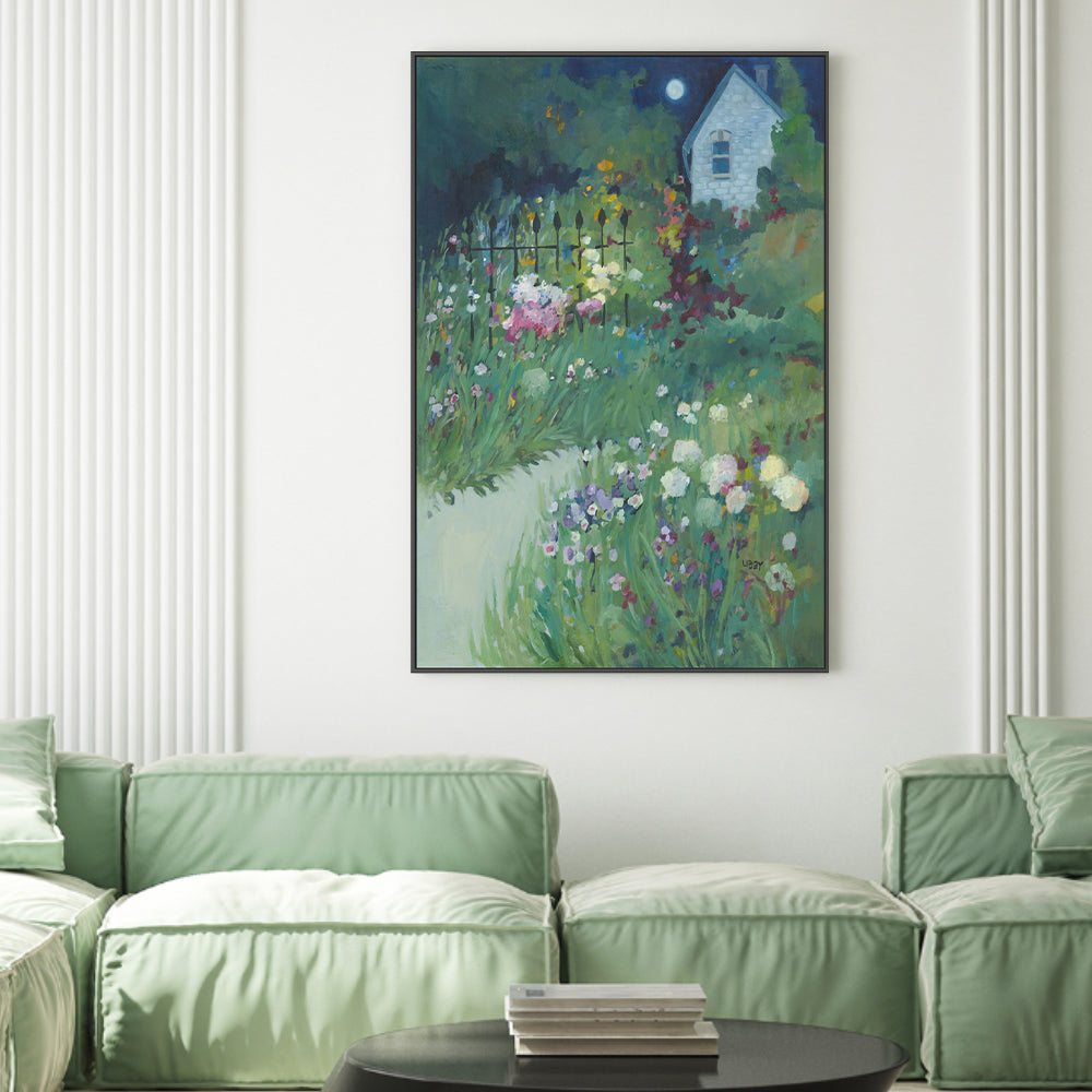 wall-art-print-canvas-poster-framed-Moonlight Garden , By Libby Anderson-GIOIA-WALL-ART