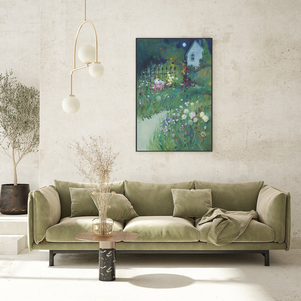 wall-art-print-canvas-poster-framed-Moonlight Garden , By Libby Anderson-GIOIA-WALL-ART