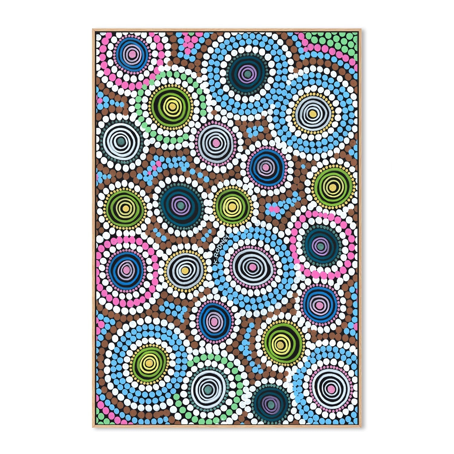 wall-art-print-canvas-poster-framed-Moort Circles , By Kristy Rodney-GIOIA-WALL-ART